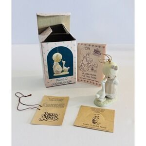 1989 Enesco Precious Moments Make A Joyful Noise Figurine W Tags & Box